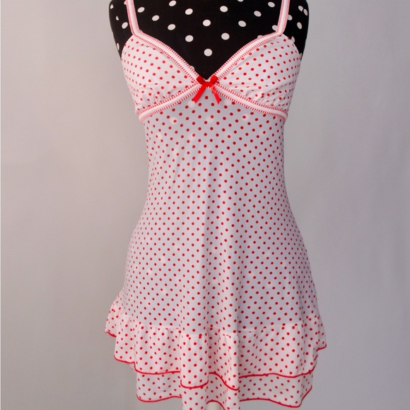 y2k polka dot babydoll